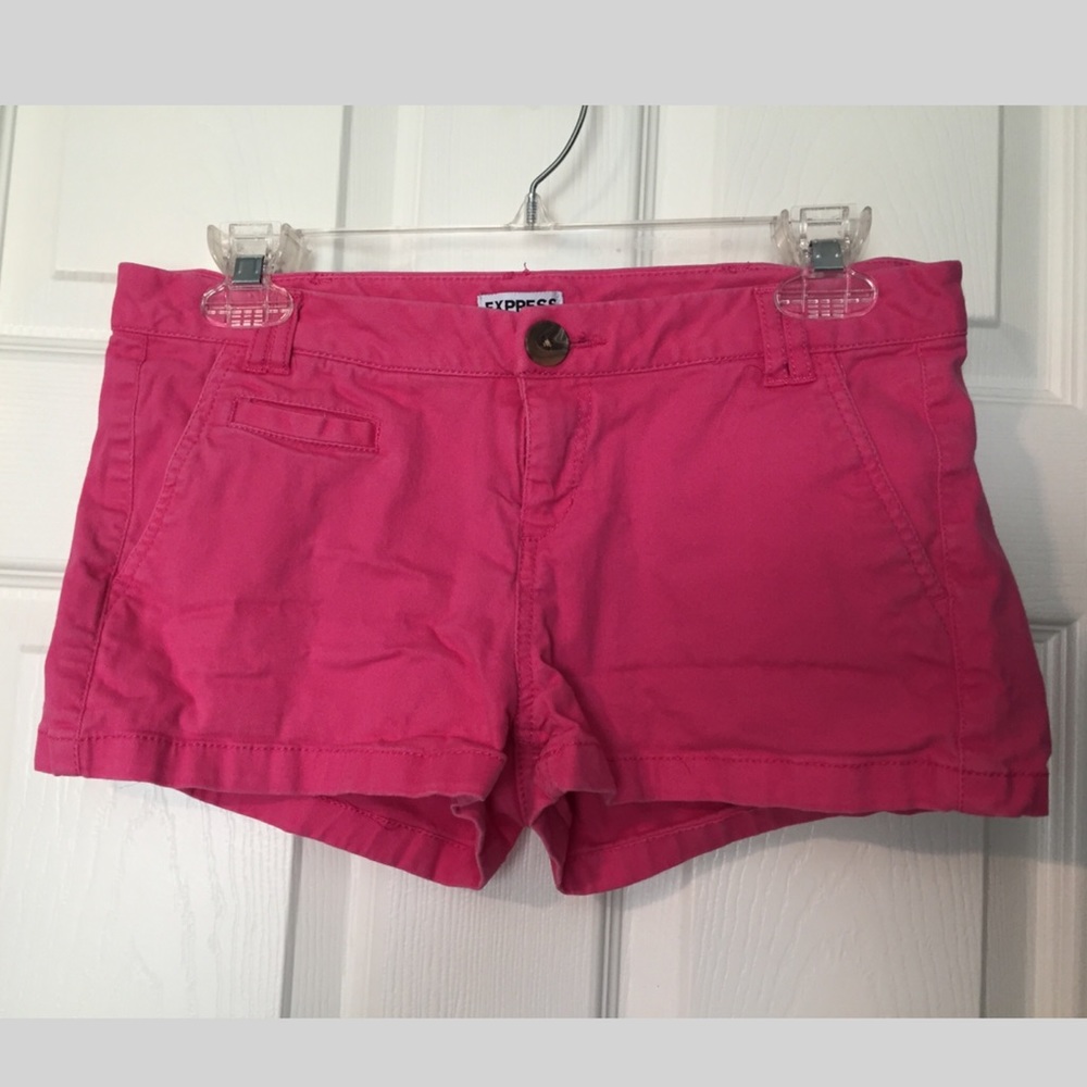 Express hot pink shorts